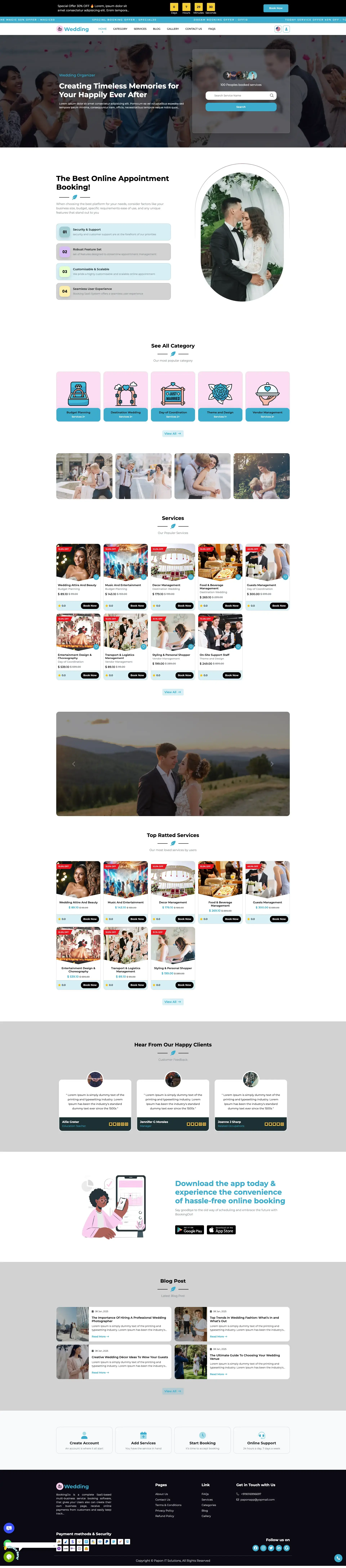 Education - Booking & Appointments Template