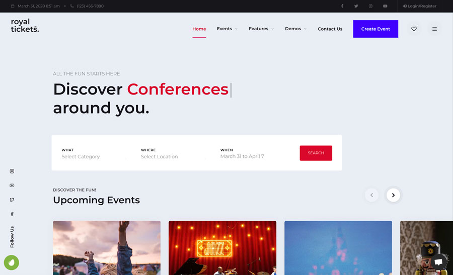 Corporate - Events & Ticketing Template
