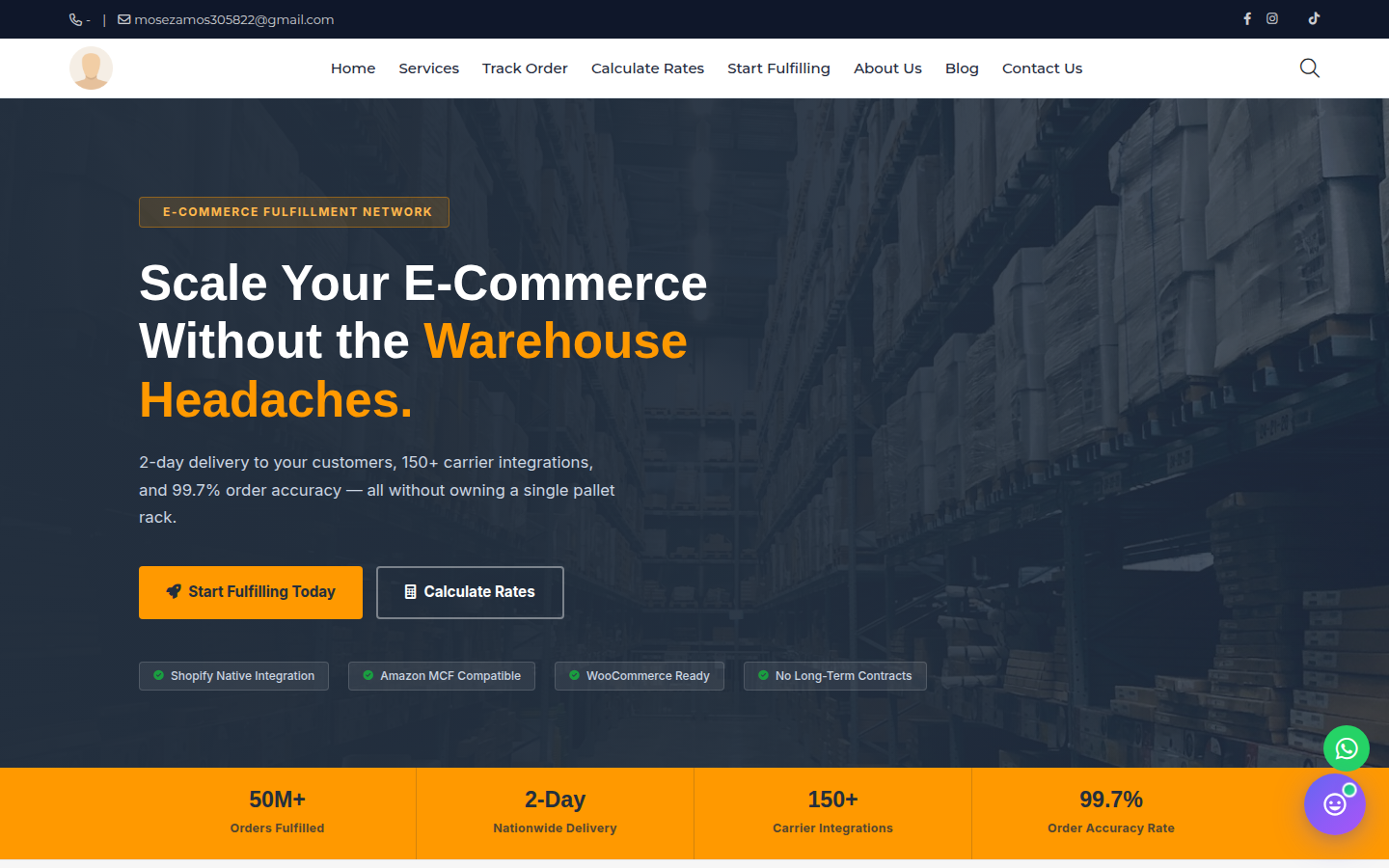 Fulfillment - Logistics & Delivery Template