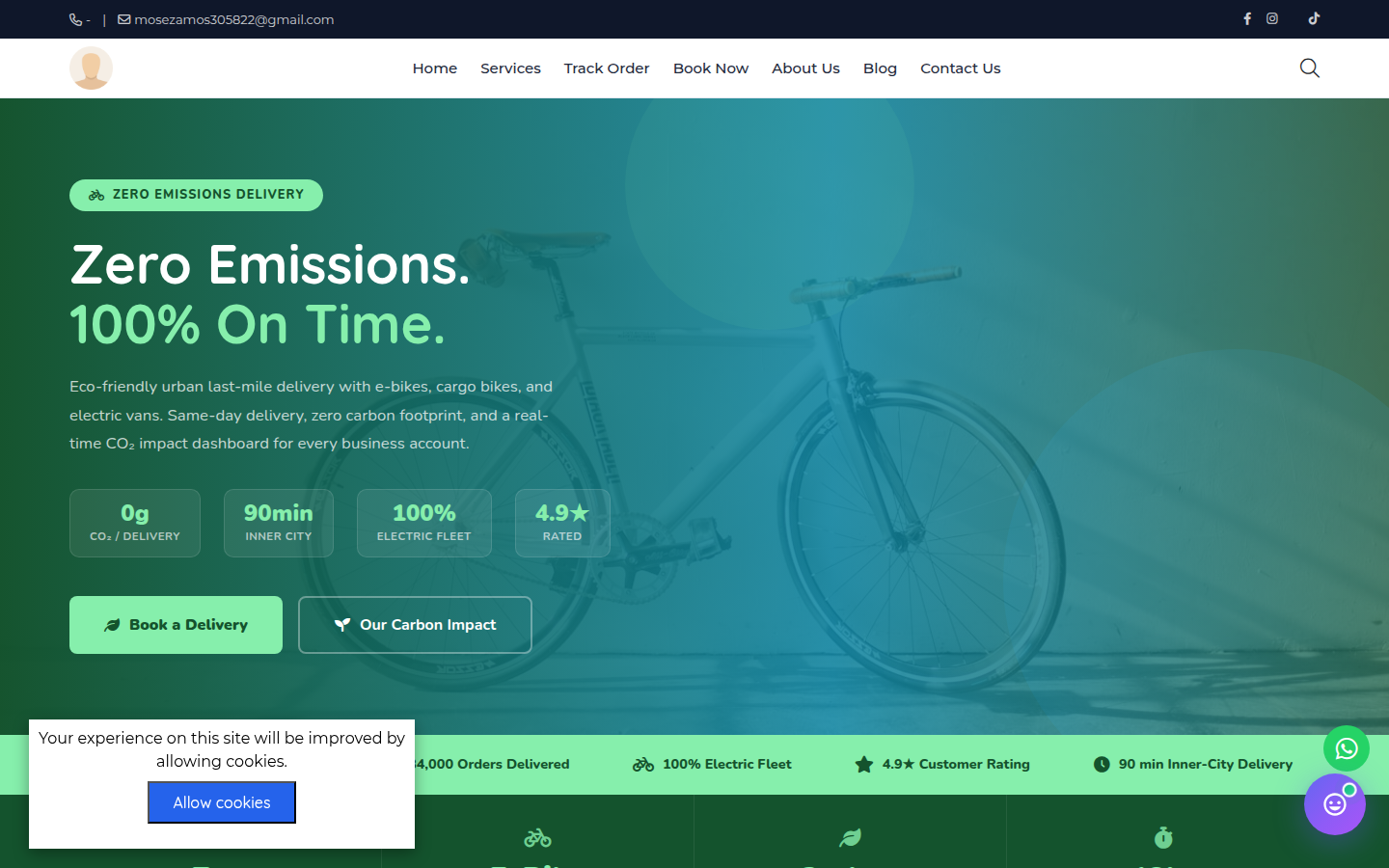 Last Mile Green - Logistics & Delivery Template