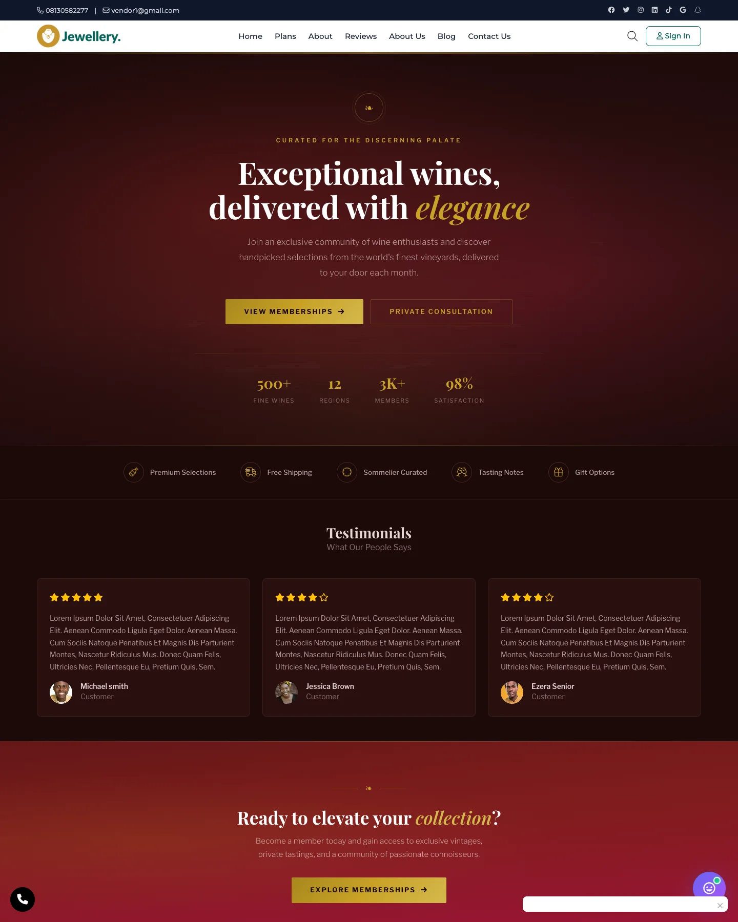 VineBox - Membership & Subscriptions Template