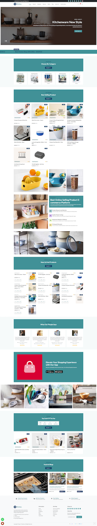 Kitchen - E-Commerce Template