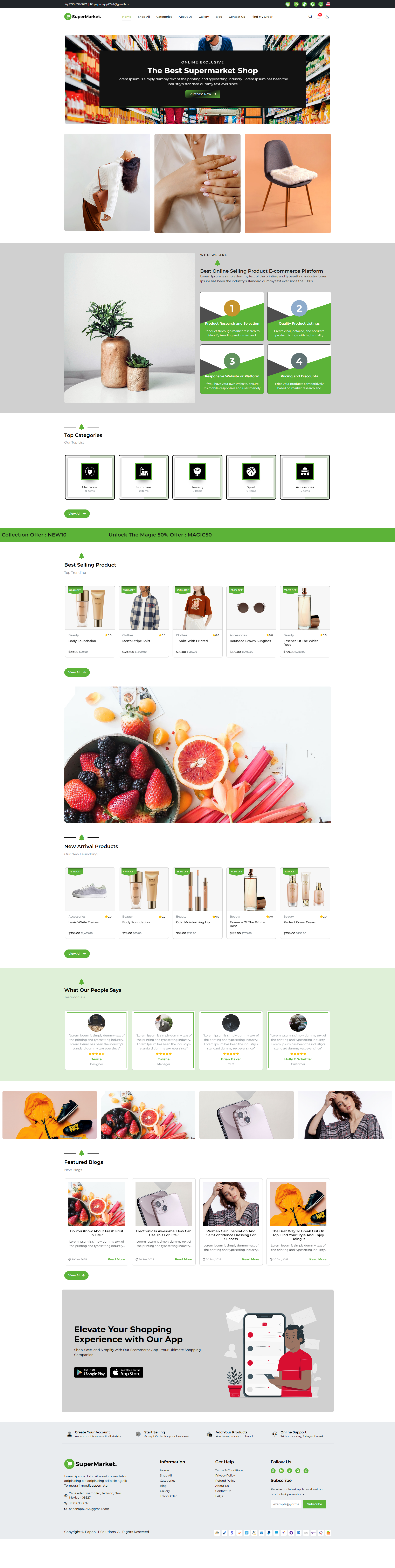 Supermarket - E-Commerce Template
