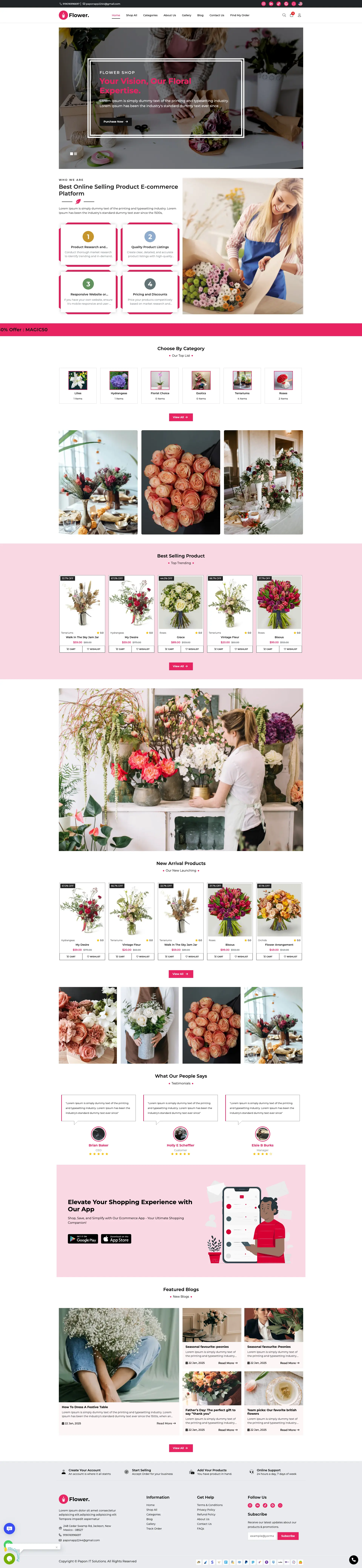 Flower - E-Commerce Template