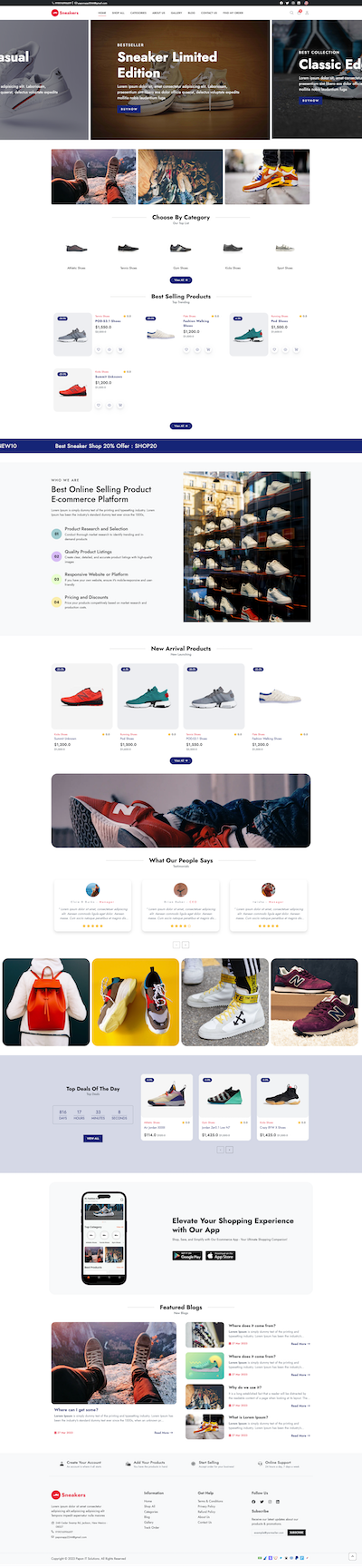 Sneakers - E-Commerce Template