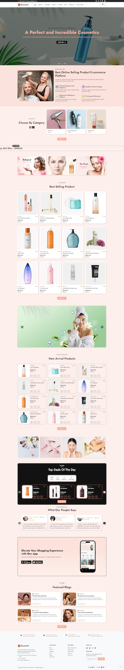Cosmetics - E-Commerce Template