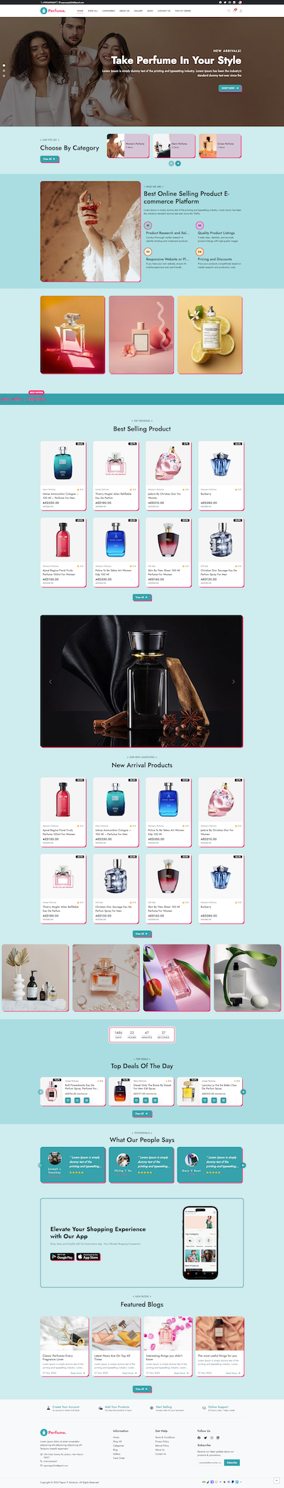 Perfumes - E-Commerce Template